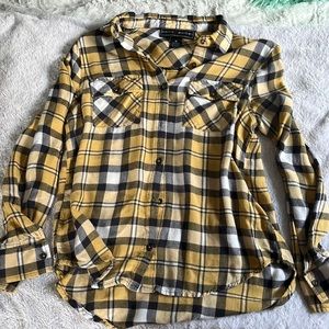 yellow flannel size m